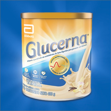 Suplemento Nutricional Glucerna sabor a vainilla en polvo x 400 gr